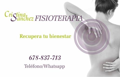 Argés Cristina Sanchez Fisioterapia